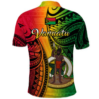 Vanuatu Polo Shirt Luganville Polynesian Reggae Coat Of Arms LT14 - Polynesian Pride