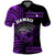 Hawaii Polo Shirt Kakau Warrior Helmet Gradient Purple Polynesian LT14 Purple - Polynesian Pride