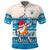 Custom Hawaii Mele Kalikimaka Polo Shirt Dabbing Santa Blue Merry Christmas LT14 Blue - Polynesian Pride