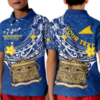 Custom Tokelau Polo Shirt National Badge Polynesian Happy 74th Independence Anniversary LT14 - Polynesian Pride