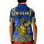 Niue Polo Shirt KID Happy Constitution Day Niuean Hiapo Crab With Map LT14 - Polynesian Pride