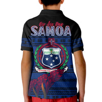 Toa Samoa Rugby Polo Shirt Uso Aso Uma Go Champions Blue LT13 - Polynesian Pride