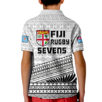 Fiji Sevens Rugby Polo Shirt KID Fijian 7s Tapa Polynesian Art LT14 - Polynesian Pride