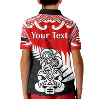 Custom Waitangi Day Polo Shirt Tino Rangatiratanga Flag With Tiki Maori Fern LT14 - Polynesian Pride