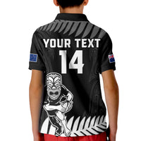 (Custom Text and Number) New Zealand Silver Fern Rugby Polo Shirt NZ Kiwi Pacific Maori Sporty LT14 - Polynesian Pride