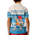 (Custom Personalised) Hawaii Mele Kalikimaka Polo Shirt KID Dabbing Santa Blue Merry Christmas LT14 - Polynesian Pride