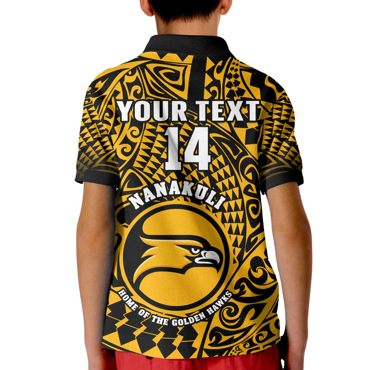 (Custom Text and Number) Hawaii Polo Shirt Nanakuli High and Intermediate School Tribal Kakau LT14 - Polynesian Pride