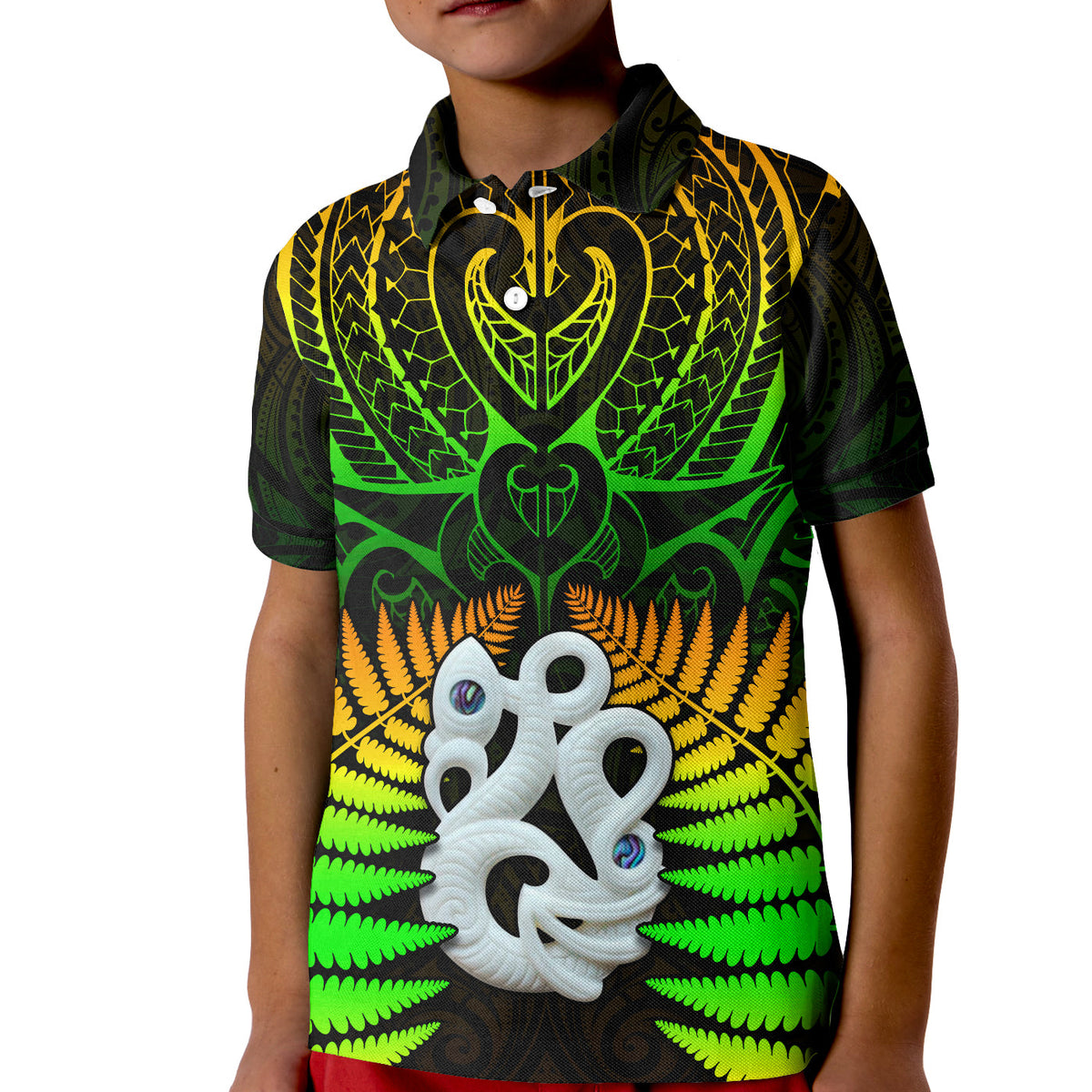New Zealand Polo Shirt Aotearoa Fern Hei Tiki Special Style LT13 - Polynesian Pride
