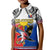 Philippines Polo Shirt KID Polynesian Filipino Pattern With Eagle LT14 Kid White - Polynesian Pride