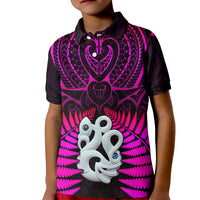 New Zealand Polo Shirt Aotearoa Fern Hei Tiki Purple Style LT13 - Polynesian Pride