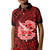 Hawaii Polo Shirt KID Kalani High School Tribal Kakau LT14 Kid Red - Polynesian Pride