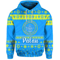 Custom Palau Christmas Hoodie Simple Style LT8 - Polynesian Pride