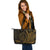 Palau Leather Tote - Wings Style - Polynesian Pride