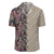 Palm Leaves Tropical Flowers Lauhala Moiety Hawaiian Shirt - Polynesian Pride