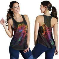 Papua New Guinea Women's Racerback Tank - Butterfly Polynesian Style - Polynesian Pride