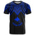Papua New Guinea Custom T Shirt Polynesian Armor Style Blue Unisex Blue - Polynesian Pride