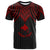 Papua New Guinea Custom T Shirt Polynesian Armor Style Red Unisex Red - Polynesian Pride