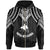 Papua New Guinea Zip up Hoodie Polynesian Armor Style Black Unisex Black - Polynesian Pride