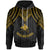 Papua New Guinea Hoodie Polynesian Armor Style Gold Unisex Gold - Polynesian Pride