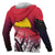 Papua New Guinea Coat of Arms Zip up Hoodie Polynesian Pattern - Polynesian Pride