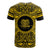Papua New Guinea All T Shirt Papua New Guinea Coat Of Arms Polynesian Gold Black - Polynesian Pride