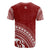 Papua New Guinea All Over T Shirt Papua New Guinea Coat Of Arms Polynesian Tribal Red Version - Polynesian Pride