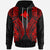 Papua New Guinea Hoodie Polynesian Lion Head Red Style Unisex Red - Polynesian Pride