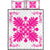 Hawaiian Quilt Maui Plant And Hibiscus Pattern Quilt Bed Set - Pink White - AH Art - Polynesian Pride