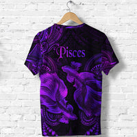 Pisces Zodiac Polynesian T Shirt Unique Style Purple LT8 - Polynesian Pride