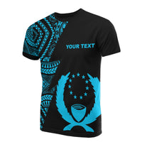 Pohnpei Custom T Shirt Micronesian Pattern Neon Style Unisex Neon - Polynesian Pride