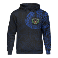 Micronesia All Over Print Hoodie Pohnpei In My Heart Blue Unisex Black - Polynesian Pride
