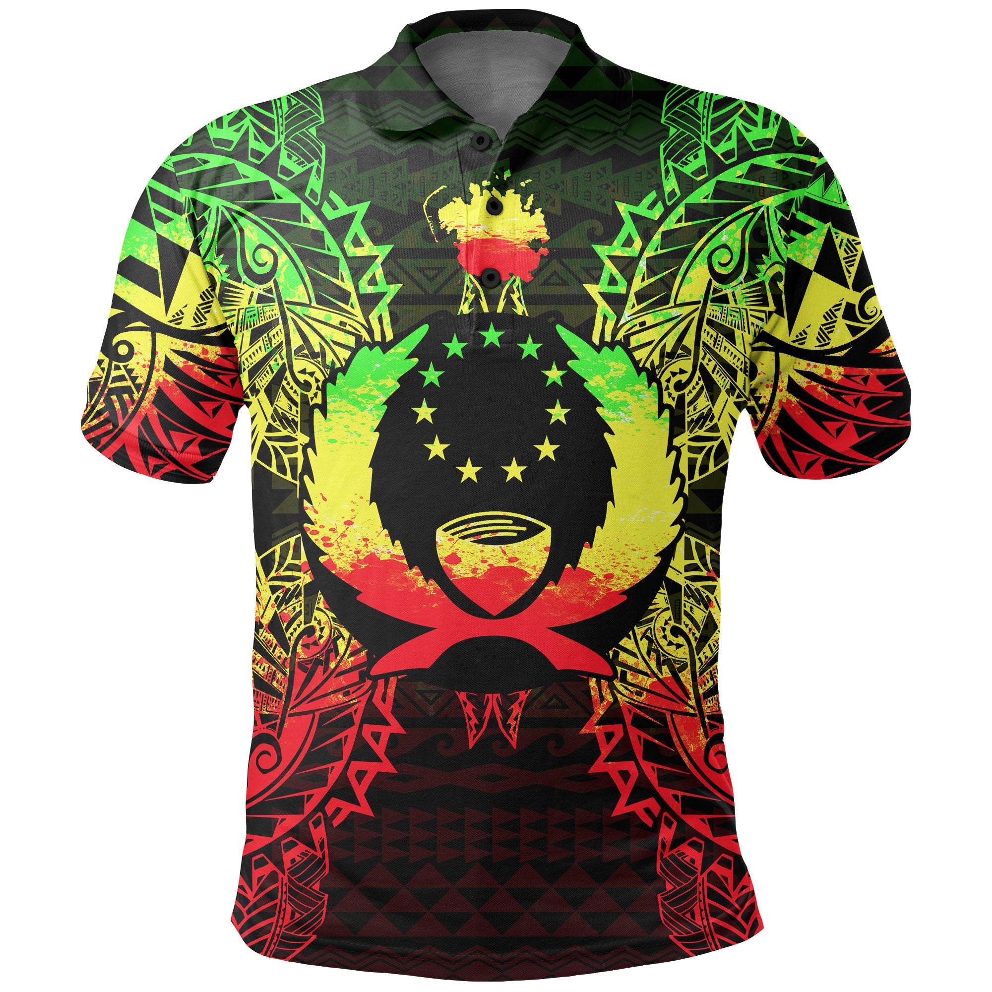 Pohnpei Polo Shirt Pohnpei Flag Map Polynesian Tattoo Reggae Unisex Reggae - Polynesian Pride