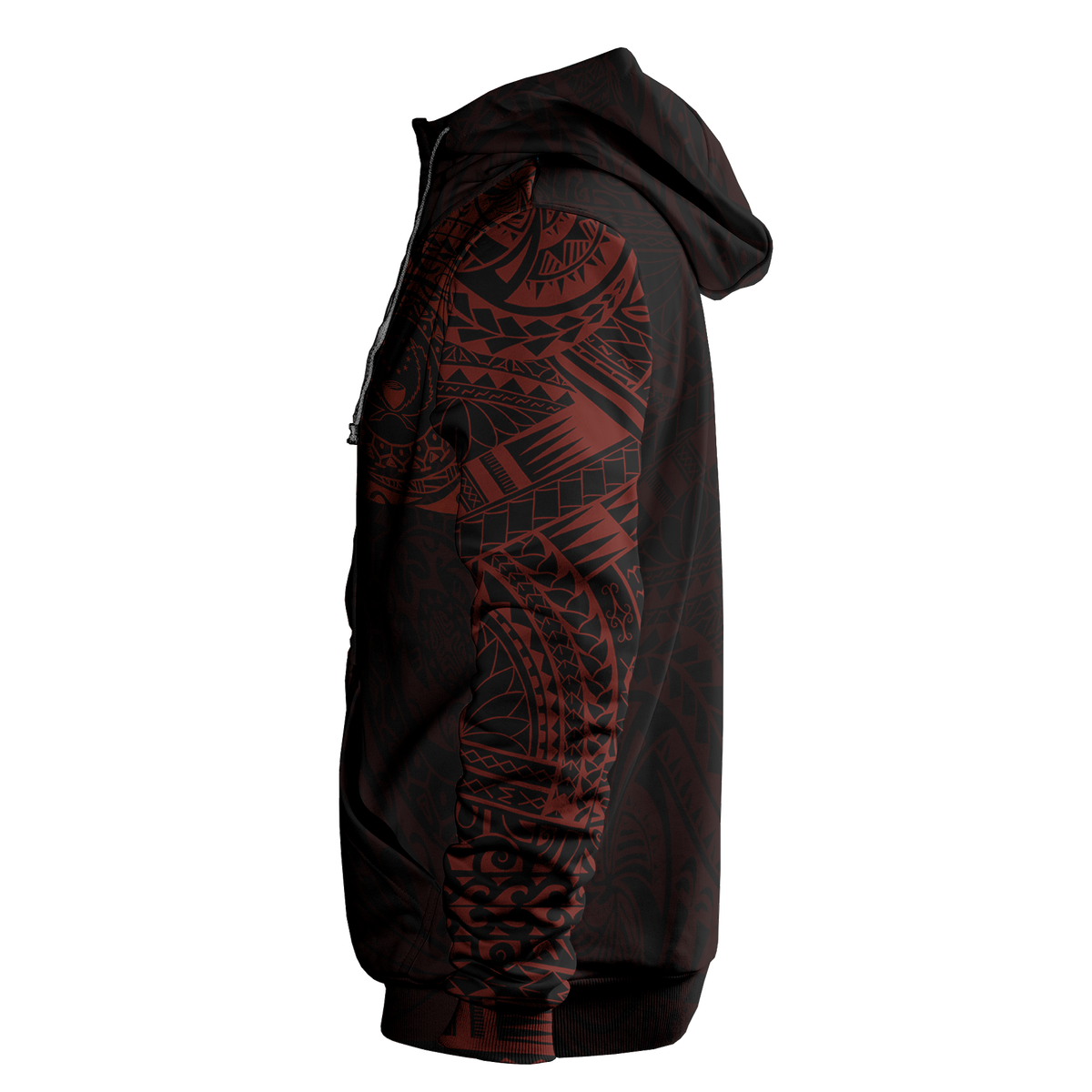 Micronesia All Over Print Hoodie Pohnpei In My Heart Red - Polynesian Pride