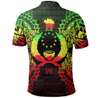 Pohnpei Polo Shirt Pohnpei Flag Map Polynesian Tattoo Reggae - Polynesian Pride