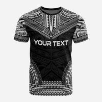 Pohnpei Custom T Shirt Pohnpei Flag Polynesian Chief Tattoo Black Version - Polynesian Pride