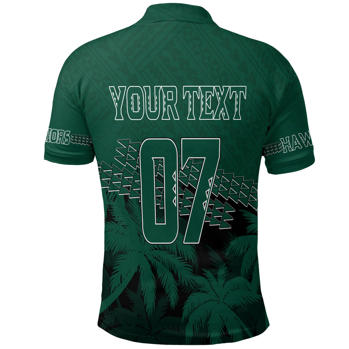 Custom Hawaii Rainbow Warriors Polo Shirt Laau Pama LT7 - Polynesian Pride