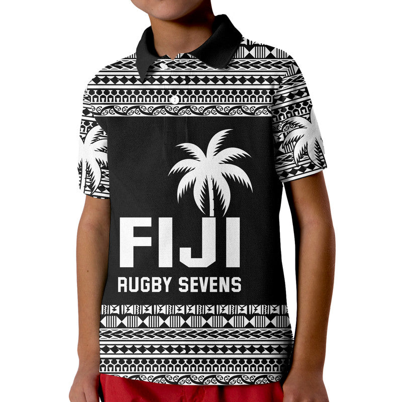 Fiji Rugby Sevens Kid Polo Shirt Simple Style LT9 Kid Blue - Polynesian Pride