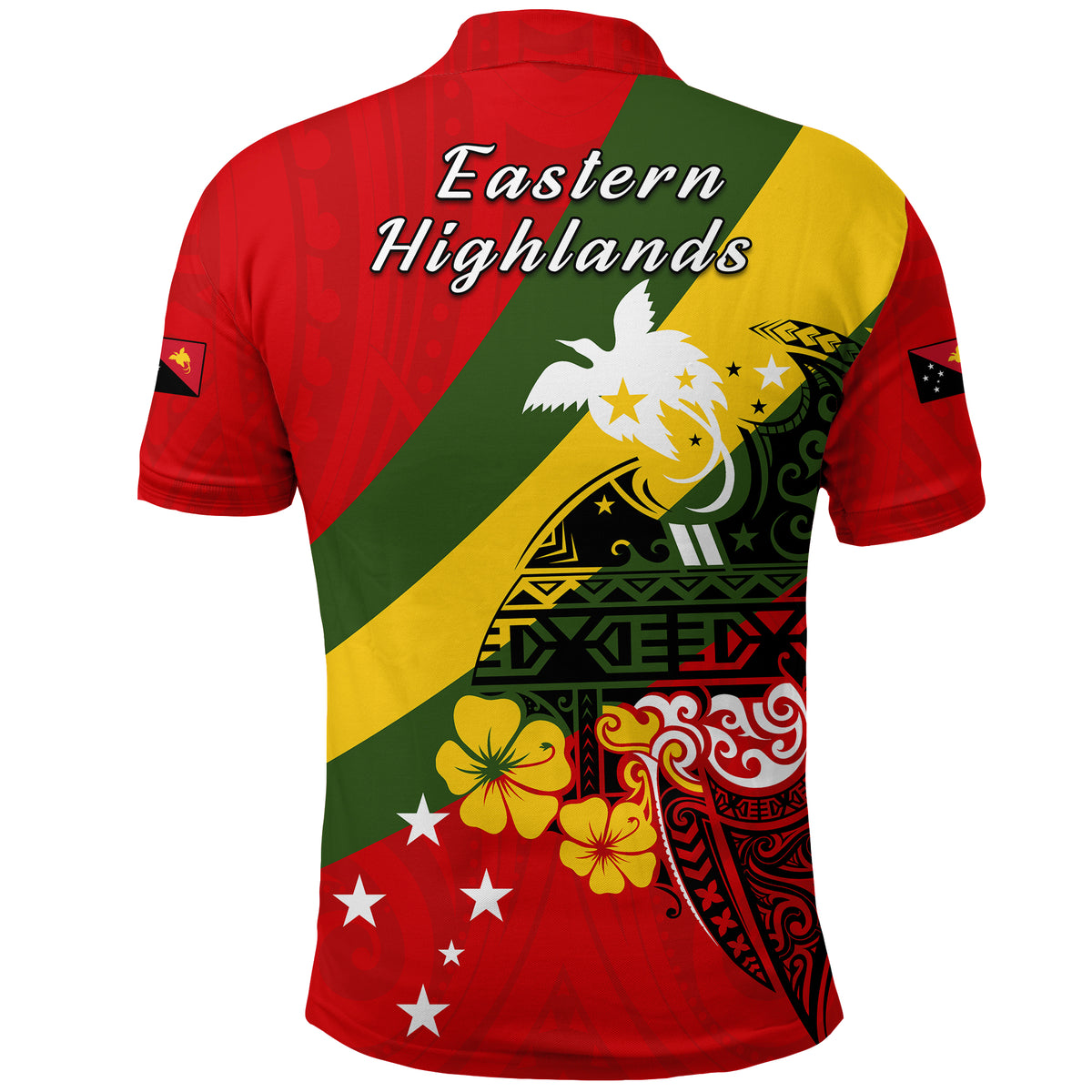 Eastern Highlands Province Polo Shirt Peaceful PNG LT13 - Polynesian Pride