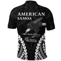 American Samoa Polo Shirt Eagle mix Polynesian LT13 - Polynesian Pride