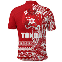 Tonga Rugby Polo Shirt - Rustic - Polynesian Pride