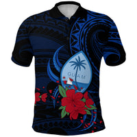 Custom Guam Polo Shirt Polynesian Flowers LT13 - Polynesian Pride