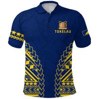 Custom Tokelau Polo Shirt Coconut Palm Leaf LT13 - Polynesian Pride