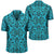 Polynesian Kakau Turtle Blue Hawaiian Shirt Unisex Black - Polynesian Pride