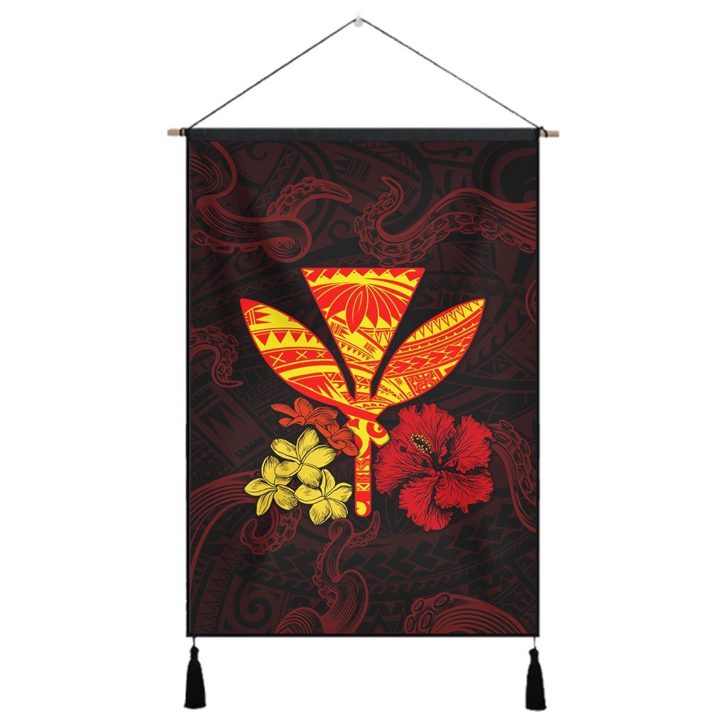 Polynesian Kanaka Maoli Flower Hanging Poster AH Hanging Poster Cotton And Linen - Polynesian Pride