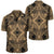 Polynesian Plumeria Mix Gold Black Hawaiian Shirt Unisex Black - Polynesian Pride
