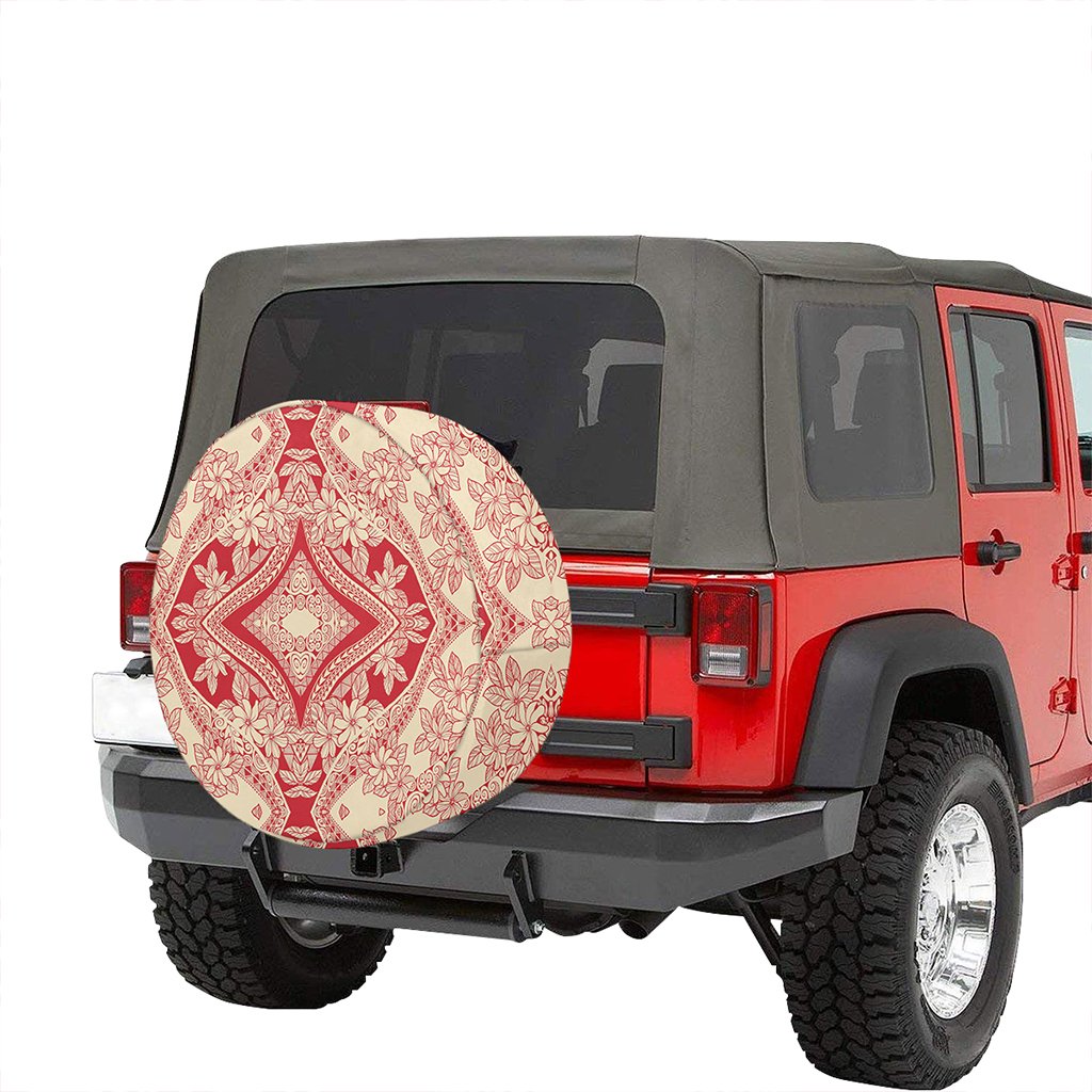 Polynesian Plumeria Mix Hawaii Spare Tire Cover - Polynesian Pride