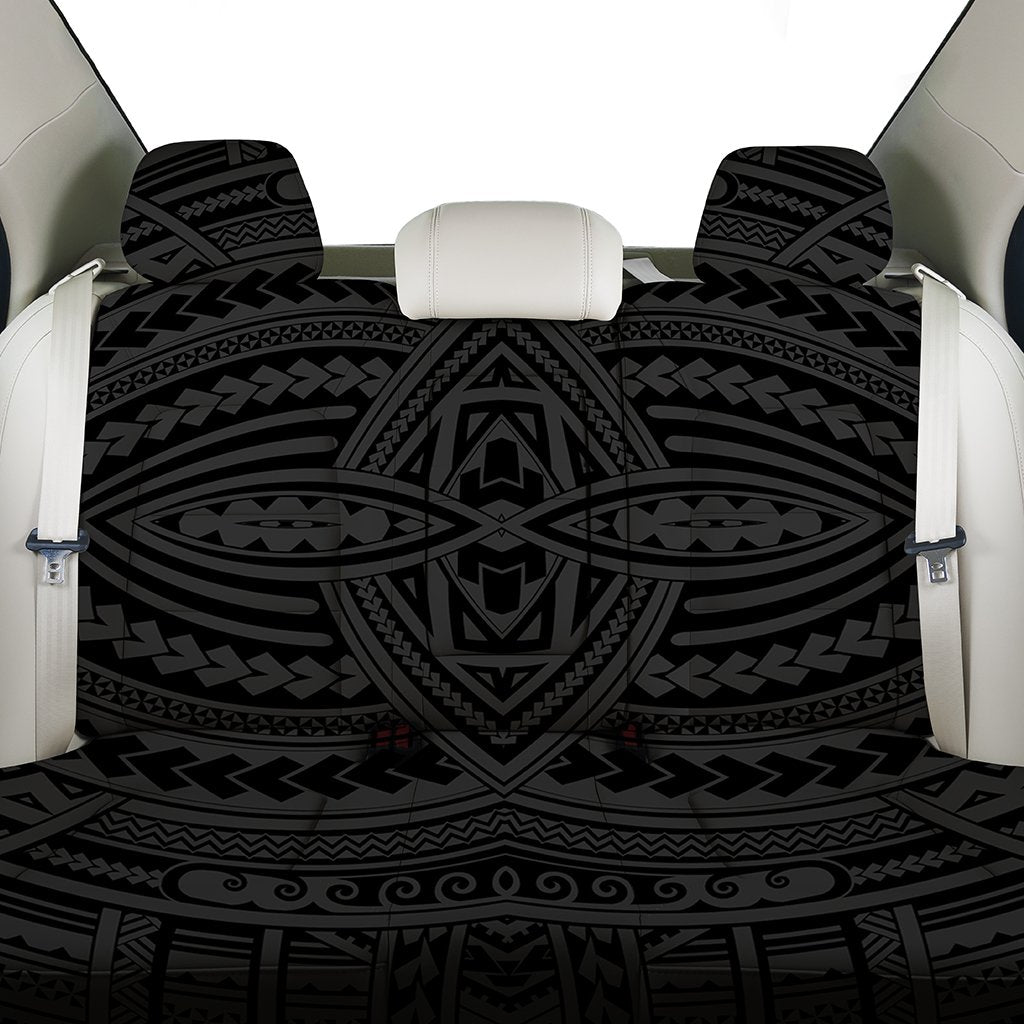 Polynesian Seamless Gray Back Seat Cover - Polynesian Pride