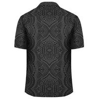 Polynesian Symmetry Gray Hawaiian Shirt - Polynesian Pride