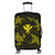 Polynesian Turtle Hammerhead Shark Ray Kanaka Hawaii Luggage Covers Circle Yellow - AH Black - Polynesian Pride
