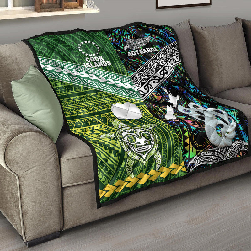 New Zealand And Cook Islands Premium Quilt Together - Paua Shell LT8 - Polynesian Pride